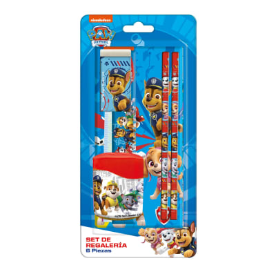 SET ESCOLAR PAW PATROL 6 PIEZAS