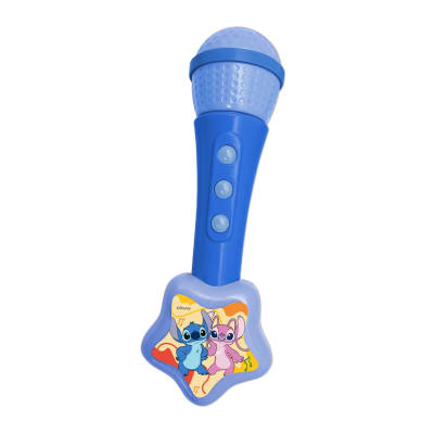 MICROFONO CON LUZ Y SONIDO STITCH DISNEY