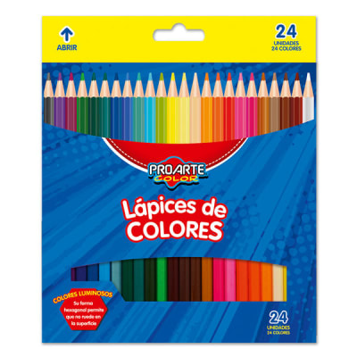LAPICES DE COLOR PROARTE  24 LARGOS1