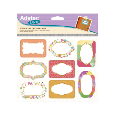 ETIQ. DECORATIVA - DISEÑO COLOR C/LAPIZ ADETEC