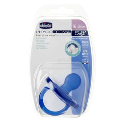Chupete entretencion Phisiosoft Azul 16-36M1