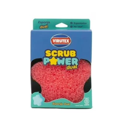 ESPONJA DUAL SCRUB POWERX1 - VIRUTEX