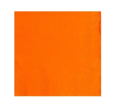 SERVILLETA NARANJA 25X25CM 20PCS BIG PARTY1