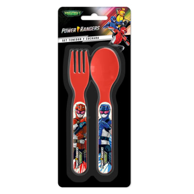 SET TENEDOR Y CUCHARA POWER RANGERS (496195)