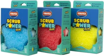 ESPONJA DUAL SCRUB POWERX1 - VIRUTEX1