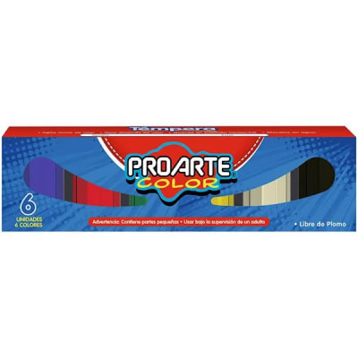 TEMPERA PROARTE   6 col FRASCO 15 CC1