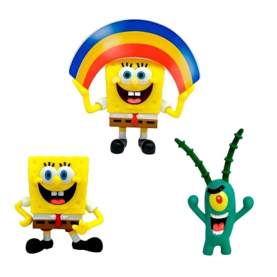 PACK 3 FIGURAS 5 CM EN BLISTER BOB ESPONJA1