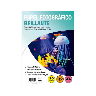 PAPEL FOTOGRAFICO A4 BRILL 150 GR 20H1