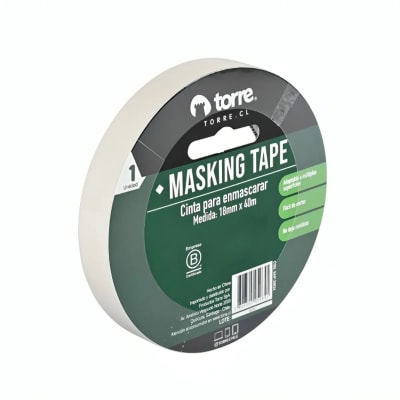 CINTA MASKING CREMA 18MMX40M TORRE1