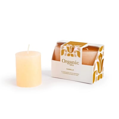 VELA VOTIVA VAINILLA ORGANIC SPA