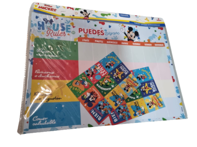 PIZARRA 25X35 CM STICKER MOTIVACIONALES DISNEY JR