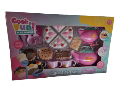 SET JUEGO TE 20 PZAS, PASTEL, ACCESORIOS