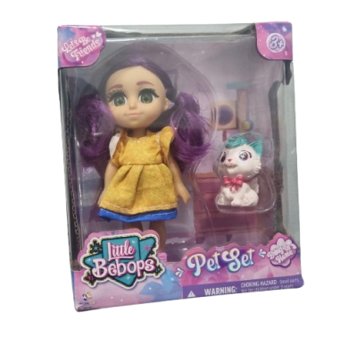 MUÑECA LITTLE BEBOPS 4.5 INCH CON ANIMAL Y ACCESORIOS1