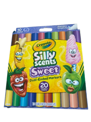 MARCADORES LAVABLES DOBLE PUNTA SILLY SCENTS CRAYOLA1