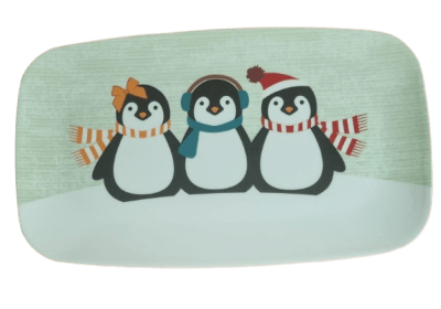 BANDEJA GALLETAS MELAMINA 35 CM  PINGUINOS1