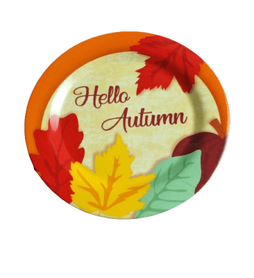 PLATO CENA MELAMINA 28 CM AUTUMN1