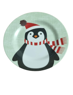PLATO ENSALADA MELAMINA 20 CM  PINGÜINO1
