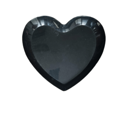 BANDEJA CORAZÓN MELAMINA 35 CM  NEGRO