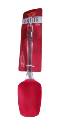 CUCHARA MASA SILICONA  26 CM ROJA1