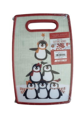 TABLA CORTAR  DOBLE CARA PINGUINOS 20 X 30 CM