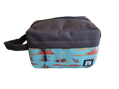 ESTUCHE NECESER ESTAMPADO HOMBRE MARRÓN AVALANCHE