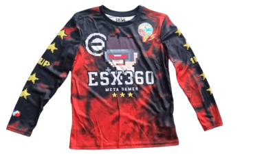 CAMISETA ROJA MANGA LARGA TALLA 6 A 18 AÑOS