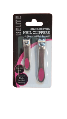 CORTA UÑAS PACK 2 DE ACERO INOXIDABLE STAINLESS STEEL