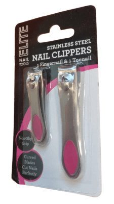 CORTA UÑAS PACK 2 DE ACERO INOXIDABLE STAINLESS STEEL