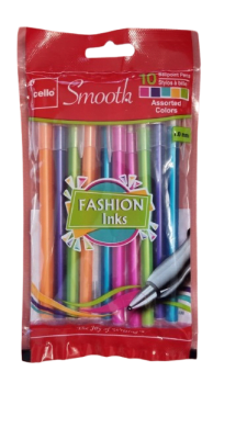 SET 10 LÁPICES PASTA COLORES FASHION LNKS1