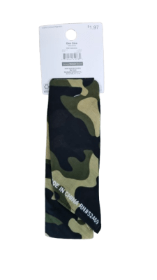 EMBALAJE BANDANA  72 UNIDADES NEGRO/VERDE