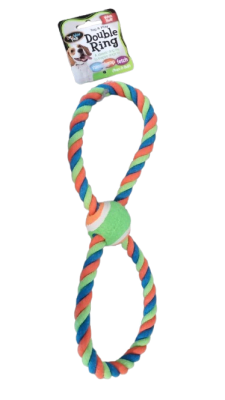 JUGUETE PARA MASCOTAS DBL RING TUG1