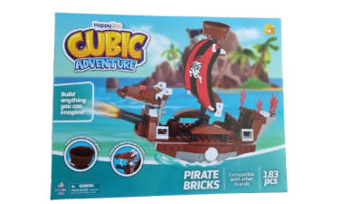BLOQUES 183 PZAS - BARCO PIRATA HAPPYLINE1
