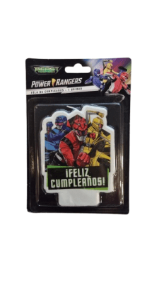 VELA DE CUMPLEANOS POWER RANGERS