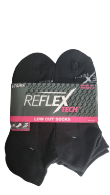 PACK 6  CALCETINES NEGROS CORTE BAJO MUJER1