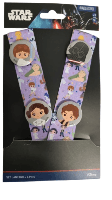 LANYARD CON PINS STAR WARS