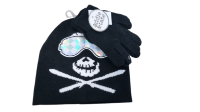 SET GORRO Y GUANTES NIÑO NEGRO