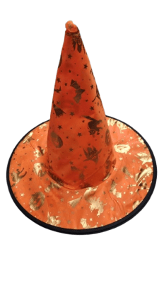 GORRO BRUJA NARANJO