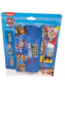 SET ESCOLAR PAW PATROL 6 PCS