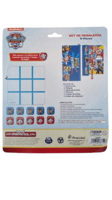 SET ESCOLAR PAW PATROL 6 PCS