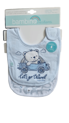 PACK 2 BABEROS TOALLA NIÑO