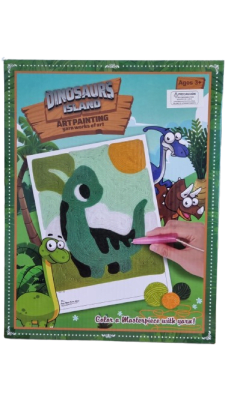 MANUALIDAD LANA DINOSAURIO