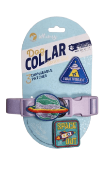 COLLAR PERRO LILA SPACE OUT