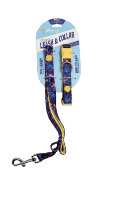 COLLAR Y CORREA PERRO WHIMSY