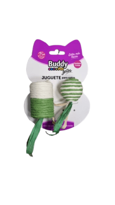 JUGUETE PARA GATO RATON PLUSH 2PZAS BUDDY PET