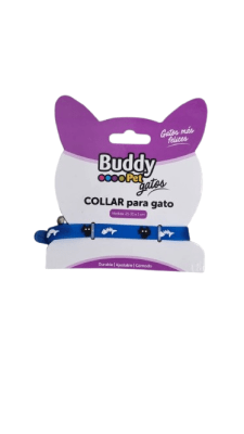 COLLAR PARA GATO C/CAMPANA SUAVE BUDDY PET1