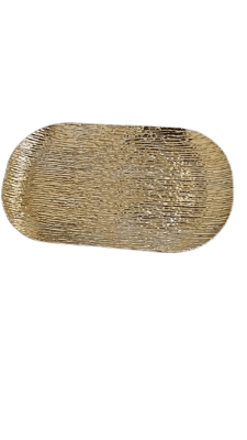 BANDEJA DORADA 43*25cm