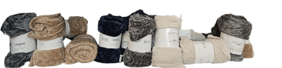 MANTA MARTINÉ FLANNEL JACQUARD ONDAS ROLLED 127x152 CMS