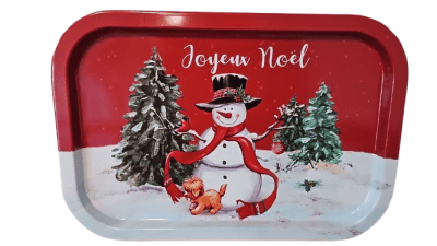 BANDEJA METALICA NAVIDAD