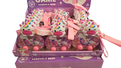 JUEGO AGUA LLAVERO UNICORNIO