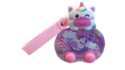 JUEGO AGUA LLAVERO UNICORNIO2